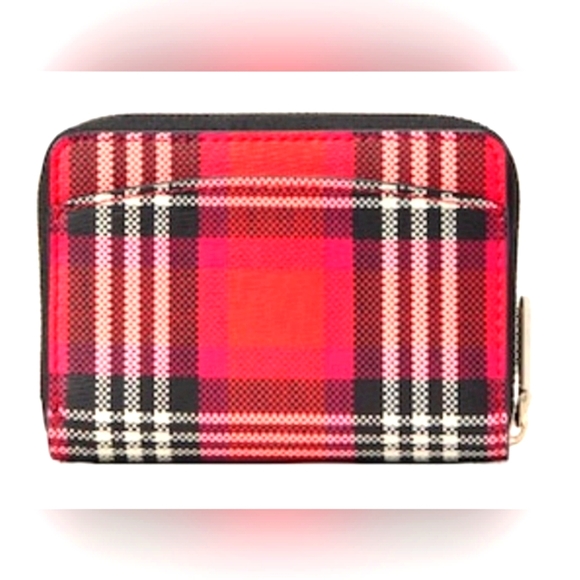 Kate Spade NWOT Plaid Foliage  Shoulder Bag + Matching Plaid wallet Coord Set - Picture 11 of 15